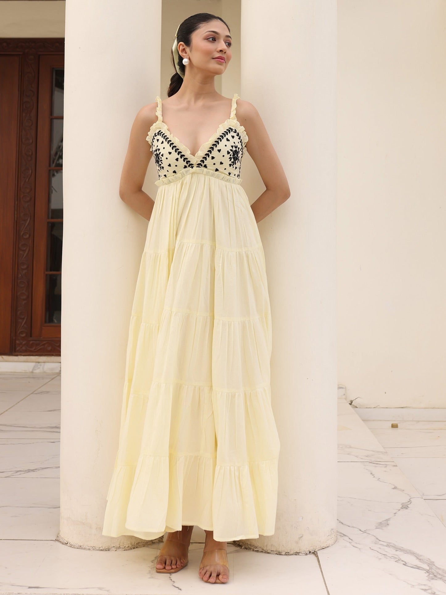 Butter Crossiant Yellow Dress