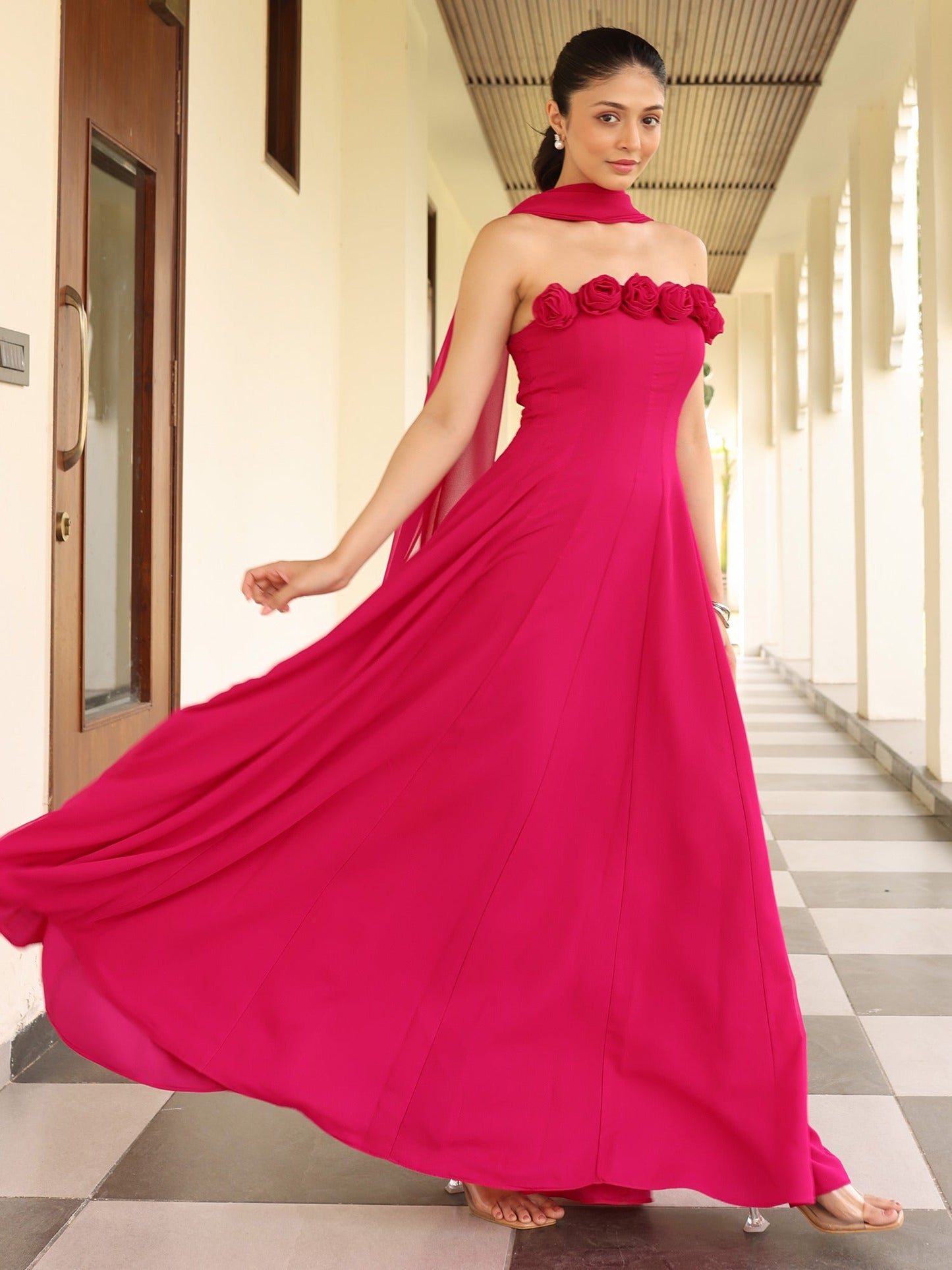 Romantic Rush Scarf Dress