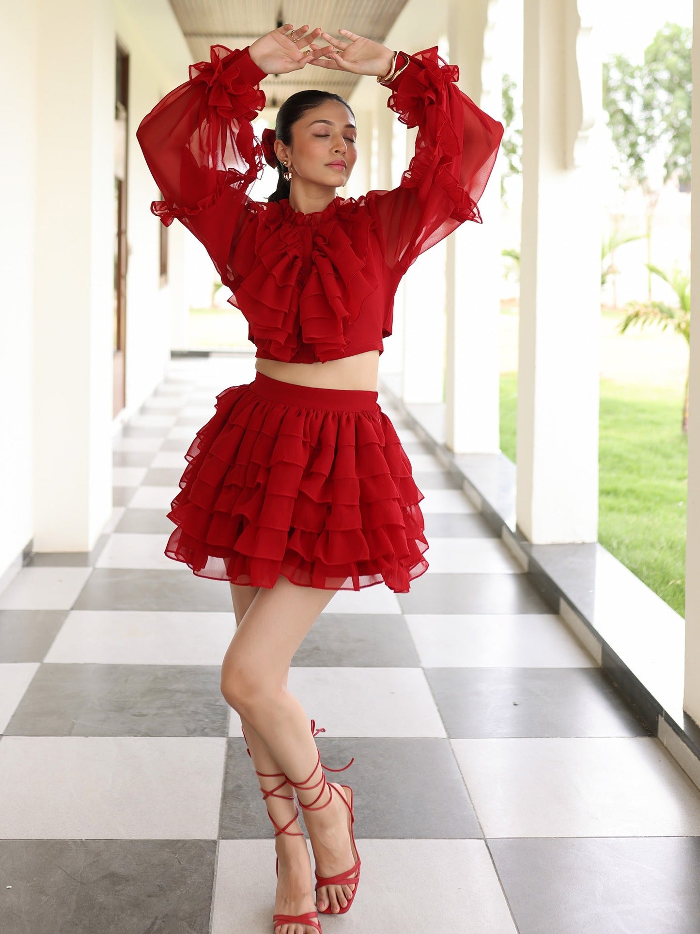 Red Scarlet Co-ord Set