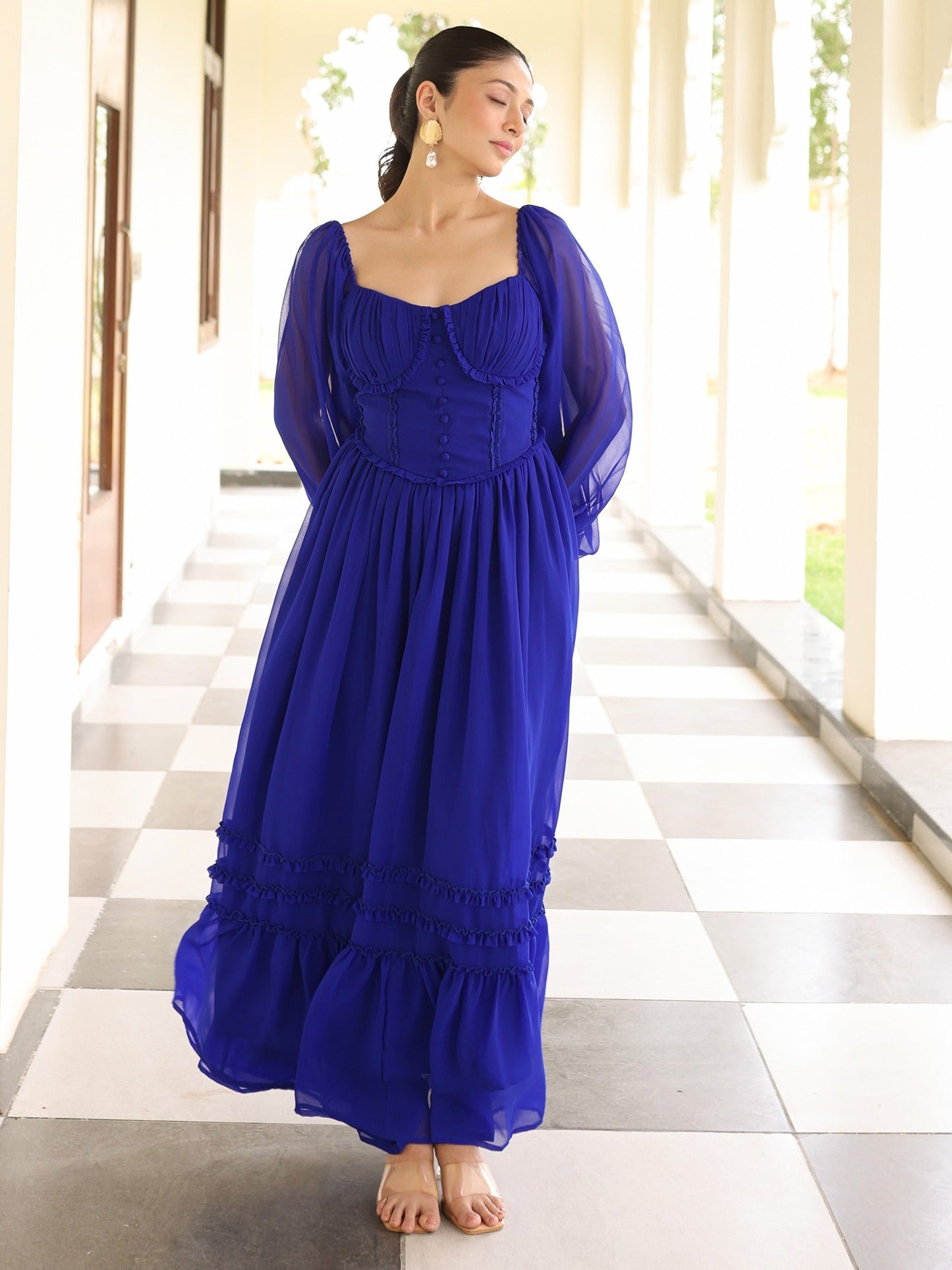Blooming Blue Dress