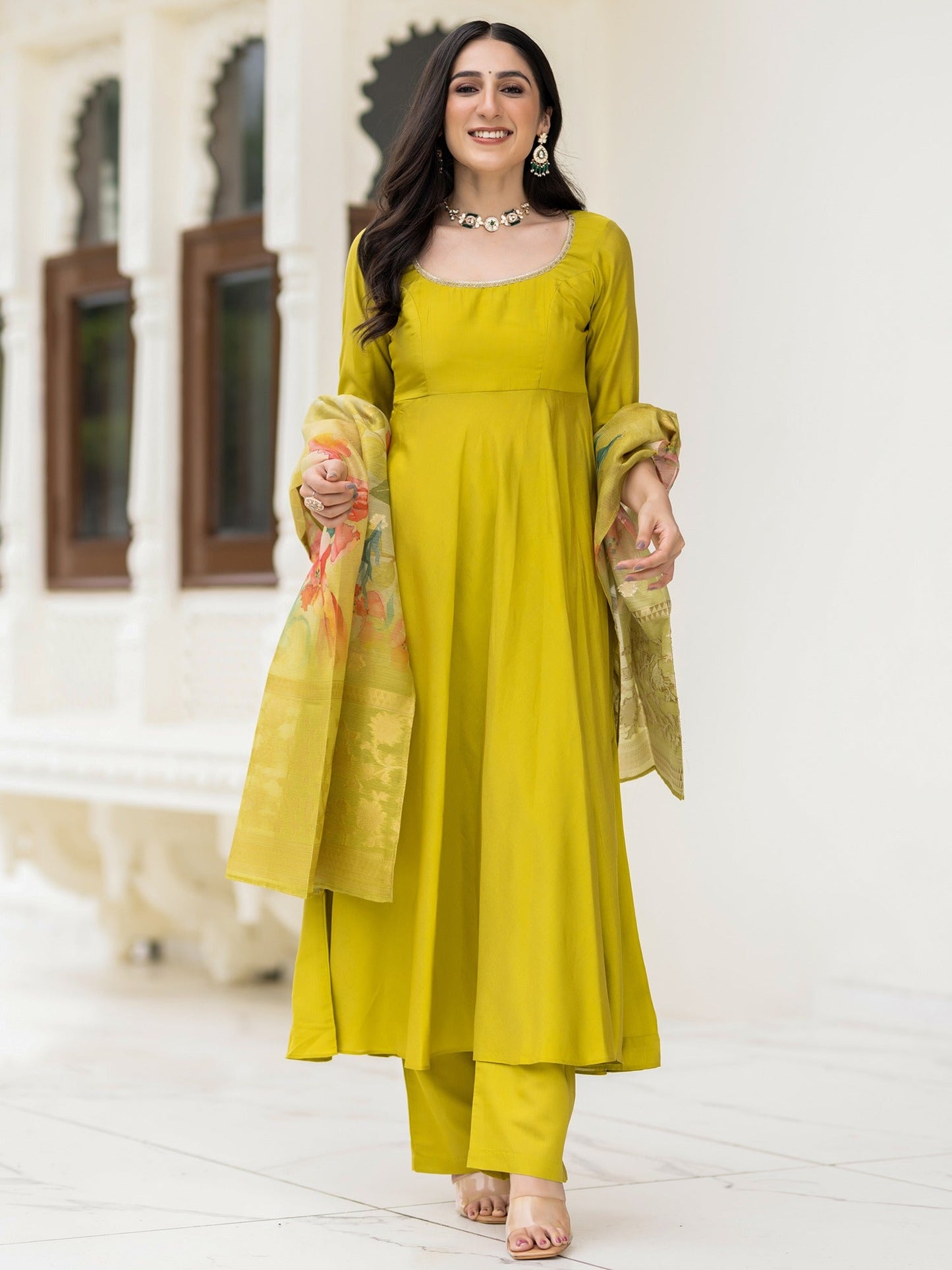 Ethnic Green Suit Set