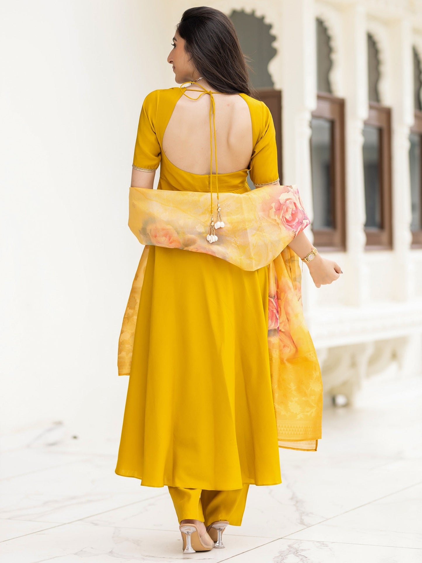 Ethnic Yellow Suit Set
