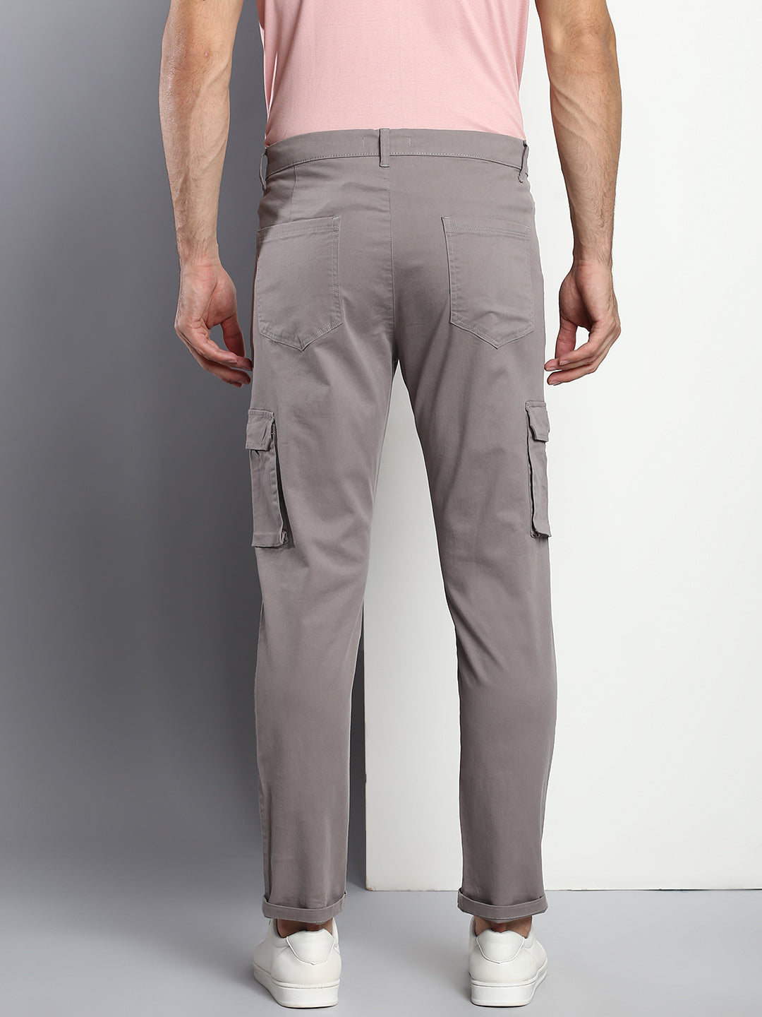 Men's Tapered Fit Cotton Cargo (Graphite Grey)