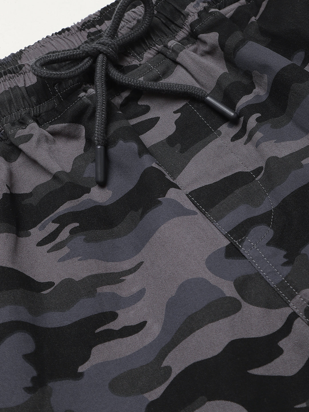 Men's Straight Fit Cotton Cargo Joggers (Natural Grey)