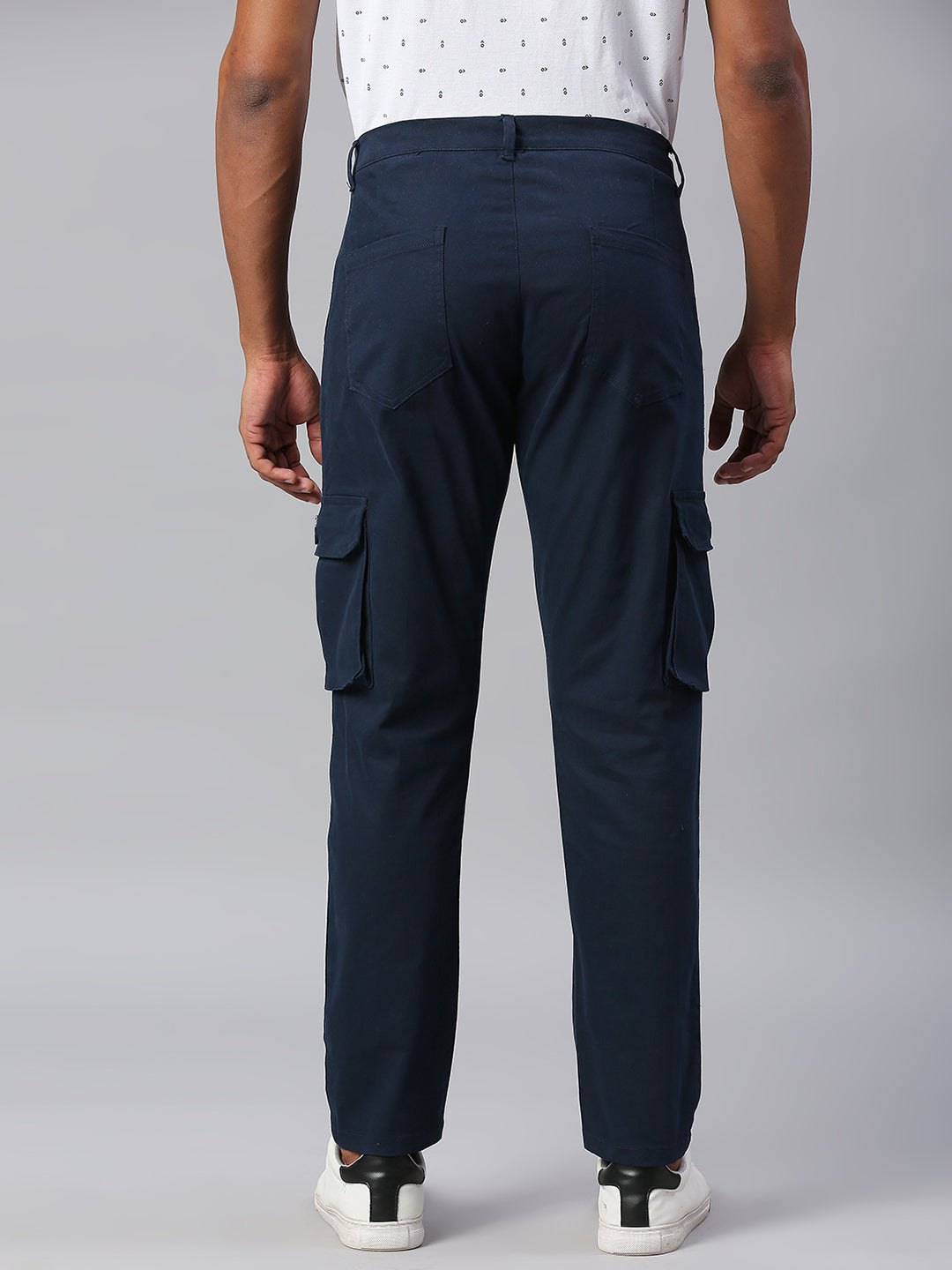 Men's Tapered Fit Cotton Cargo (Royal Blue)