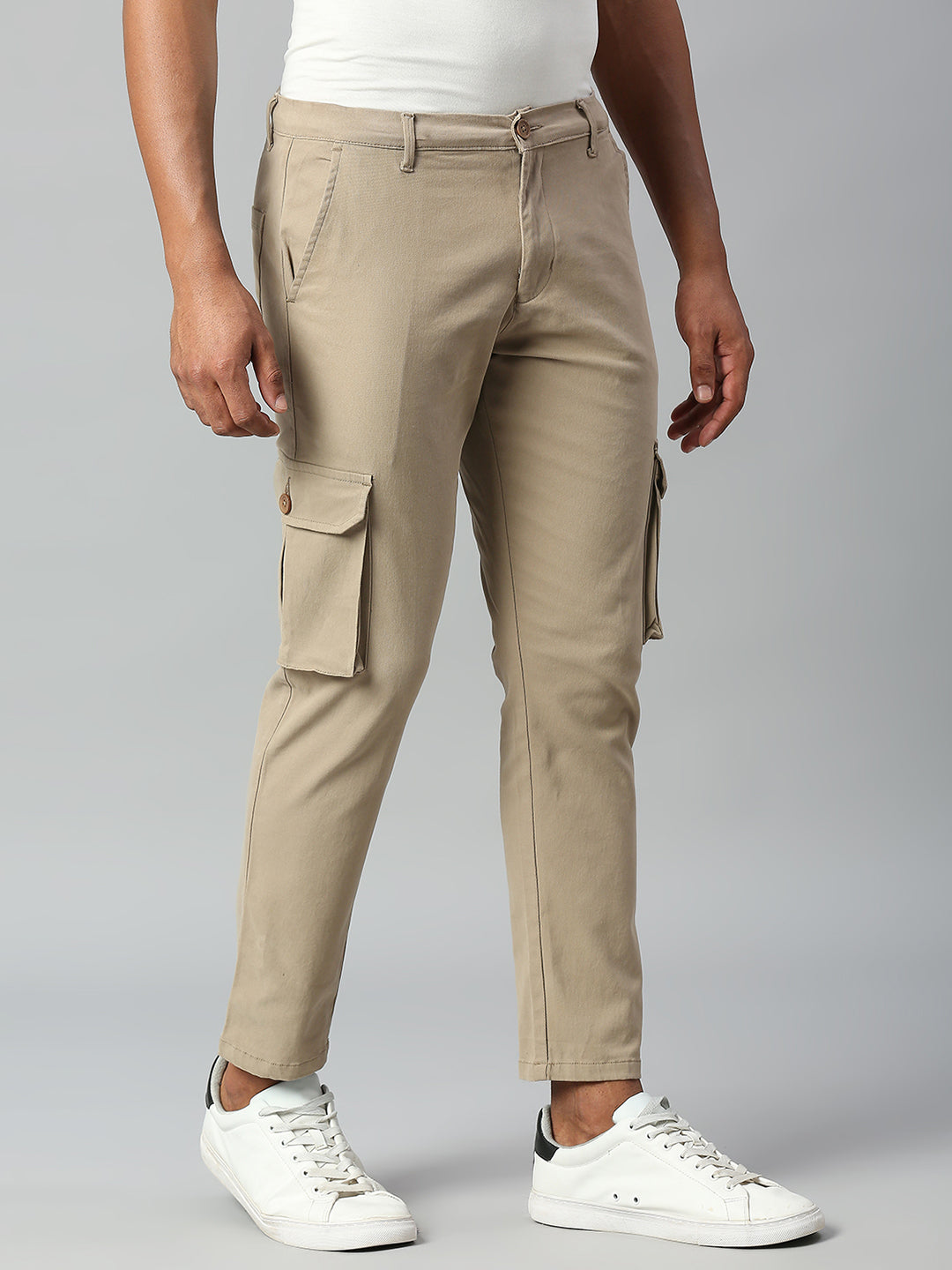 Men's Tapered Fit Cotton Cargo (Walnut)