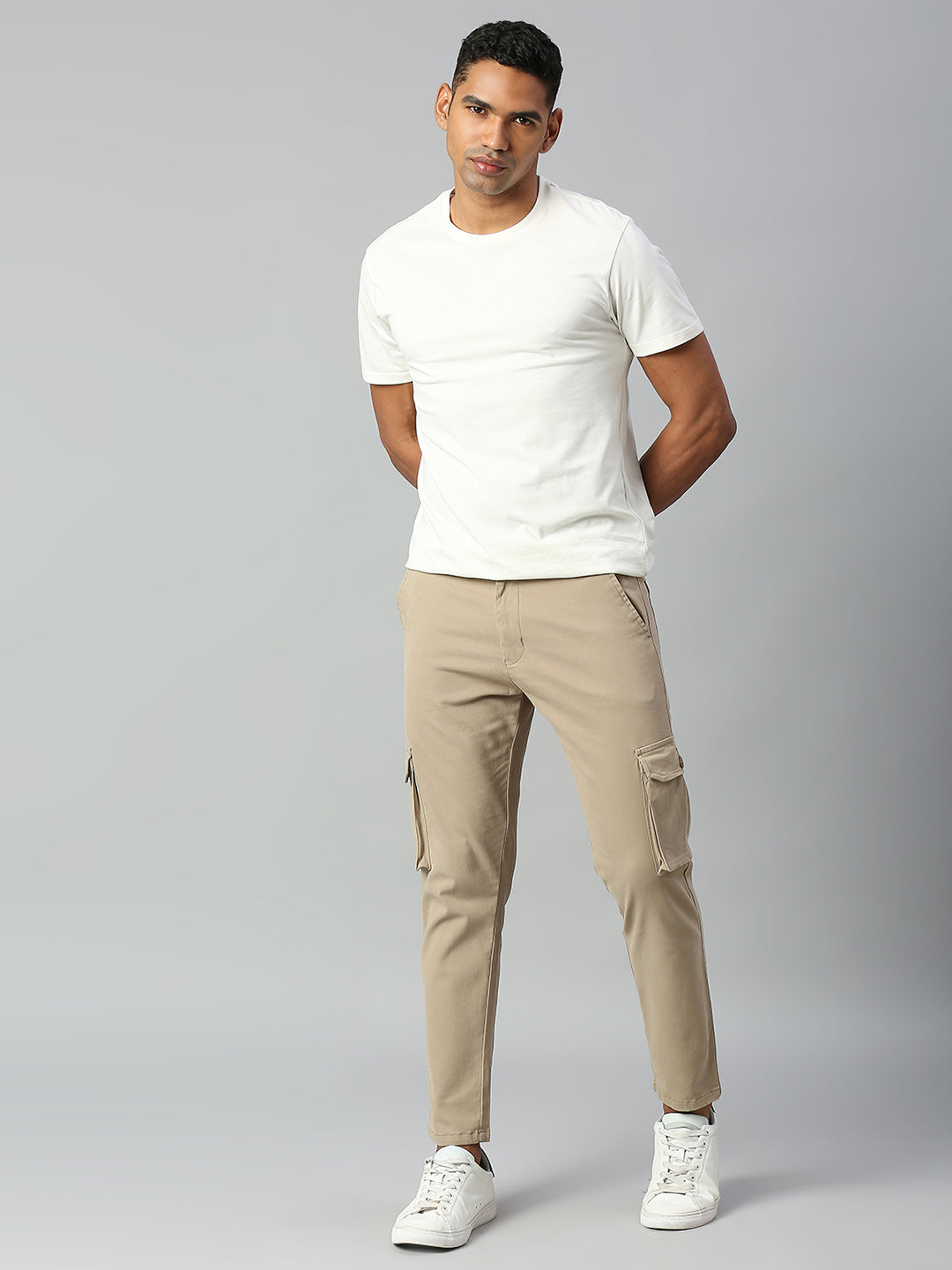 Men's Tapered Fit Cotton Cargo (Walnut)