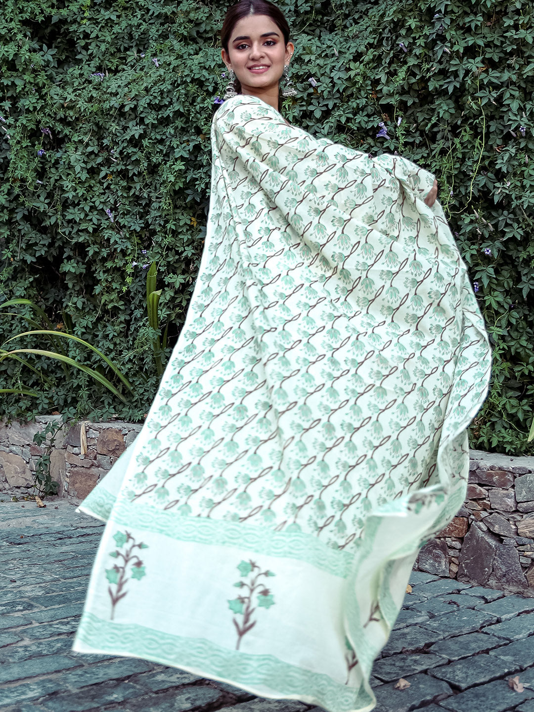 Printed Kurta Set With Dupatta