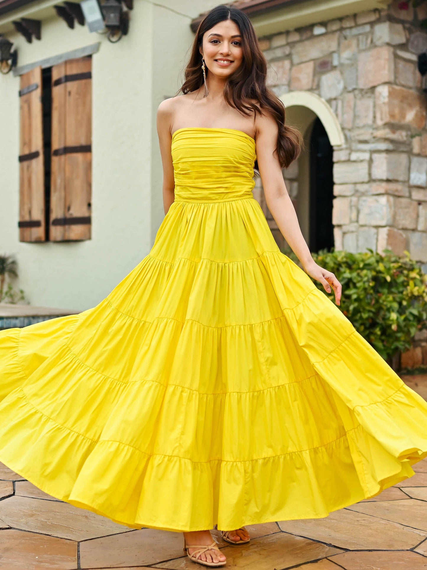 Vanna Poplin Tier Dress