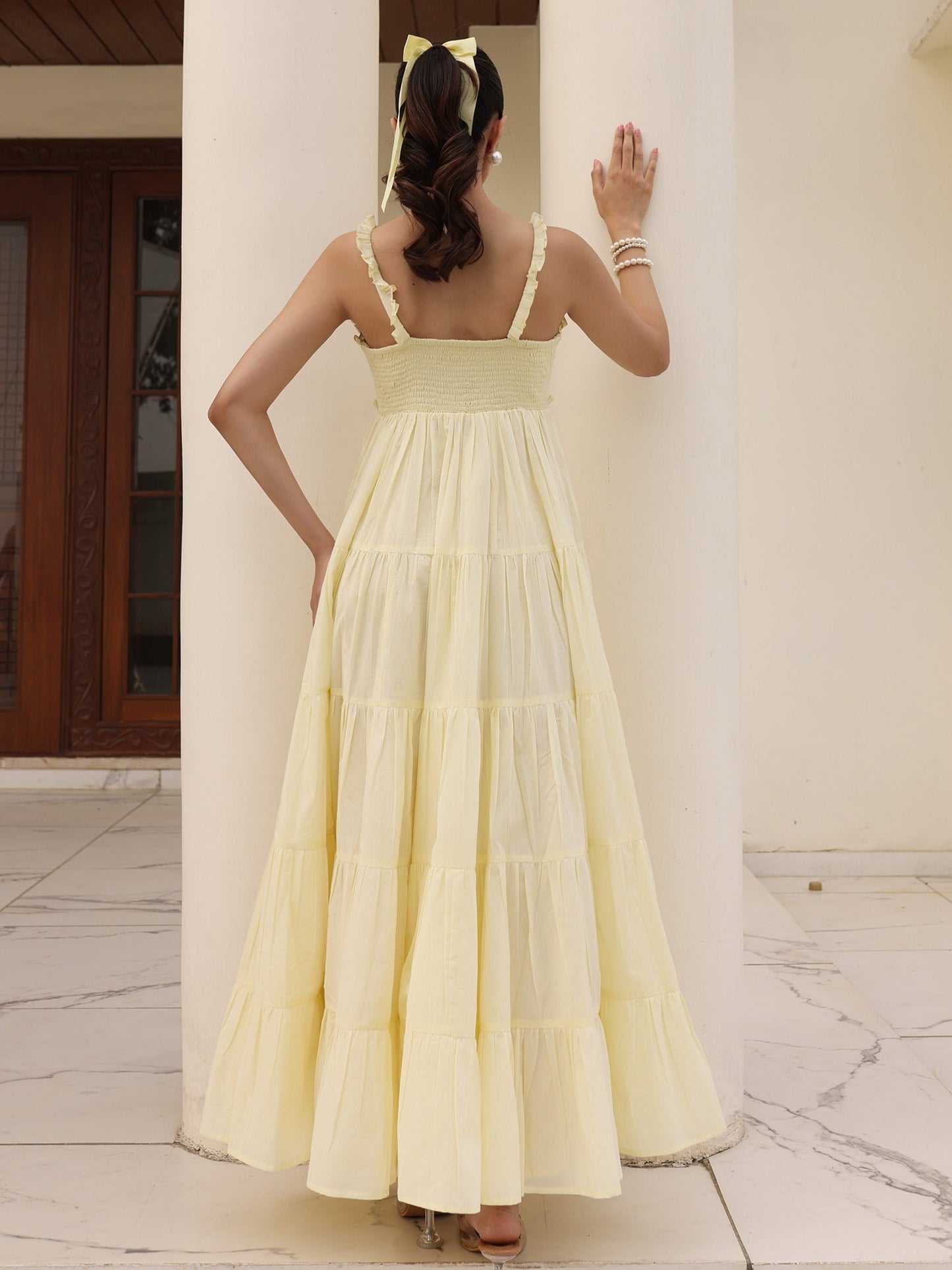 Butter Crossiant Yellow Dress