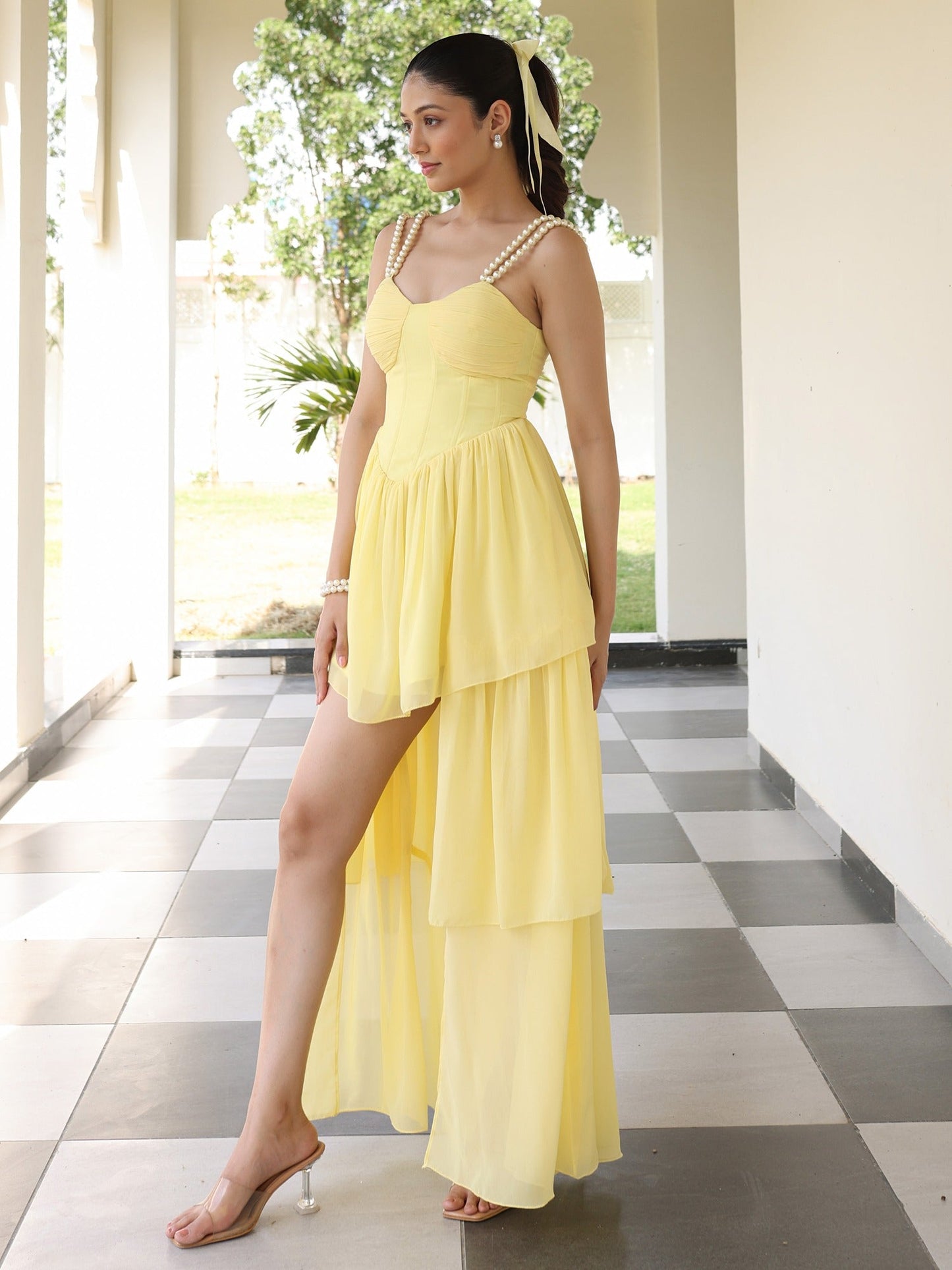 ButterScotch Icecream Asymmetric Dress