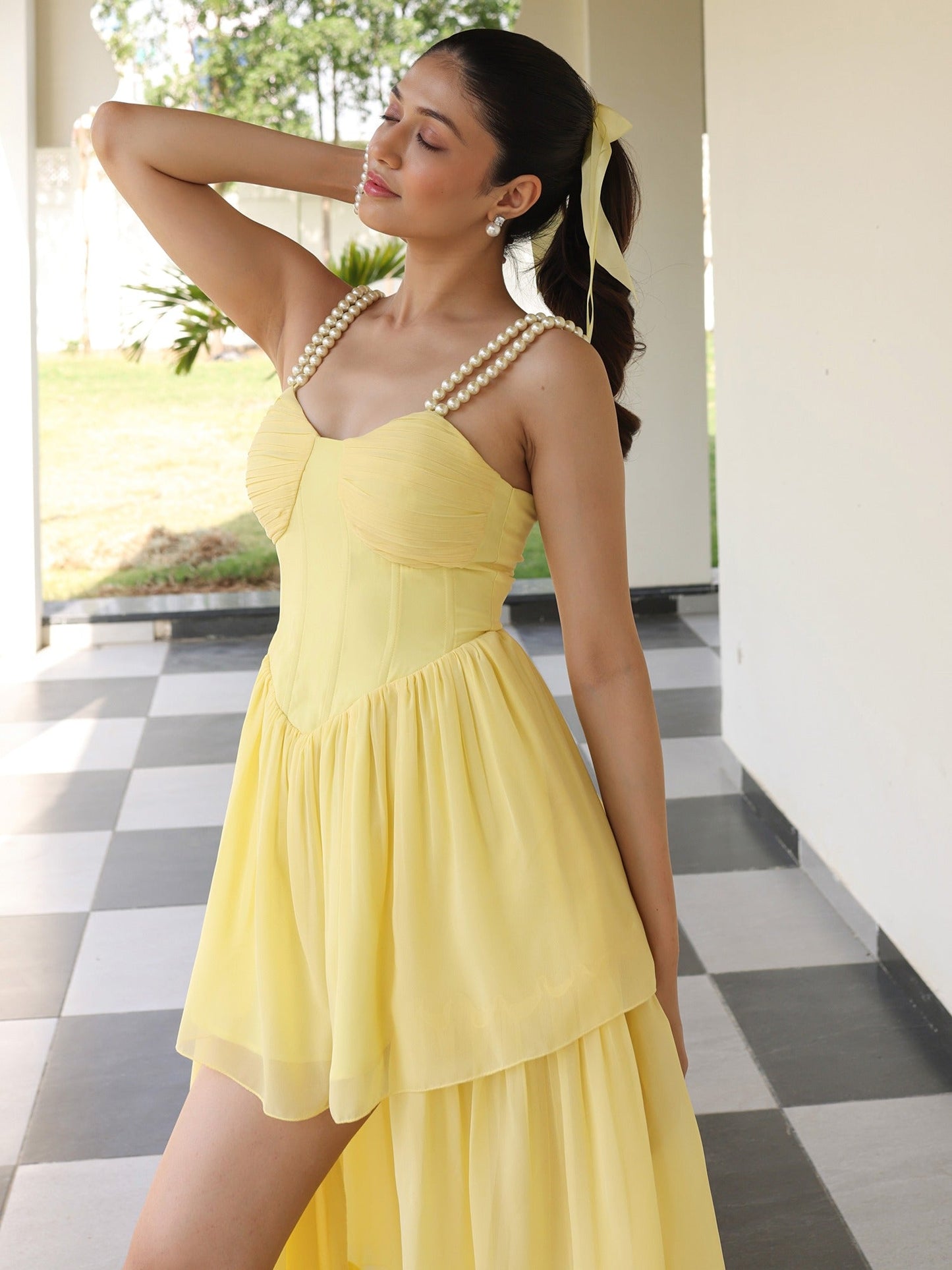 ButterScotch Icecream Asymmetric Dress