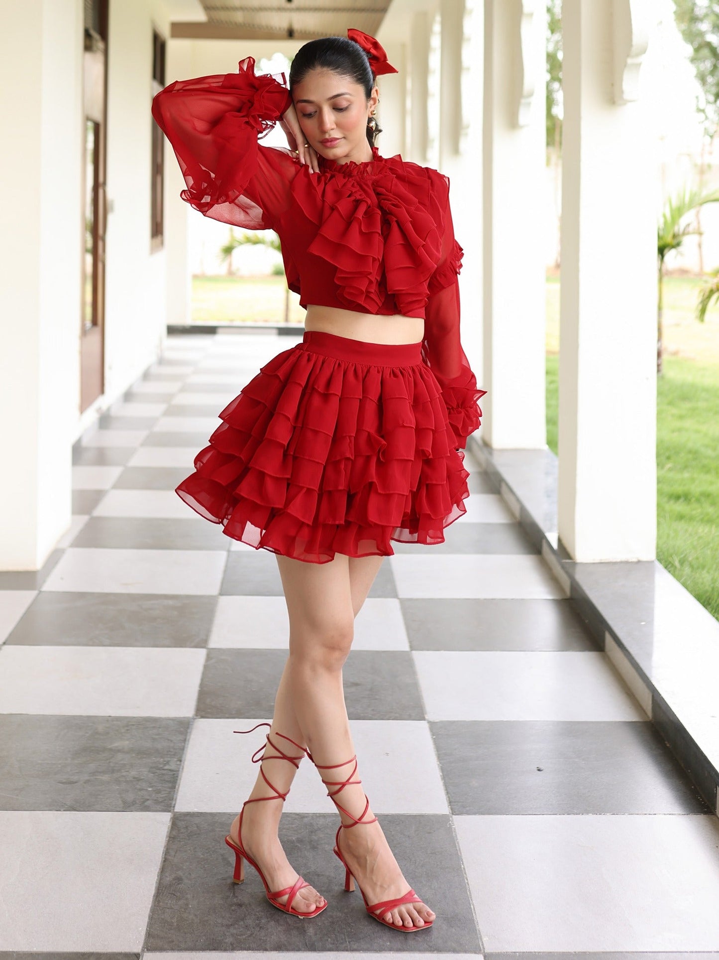 Red Scarlet Co-ord Set