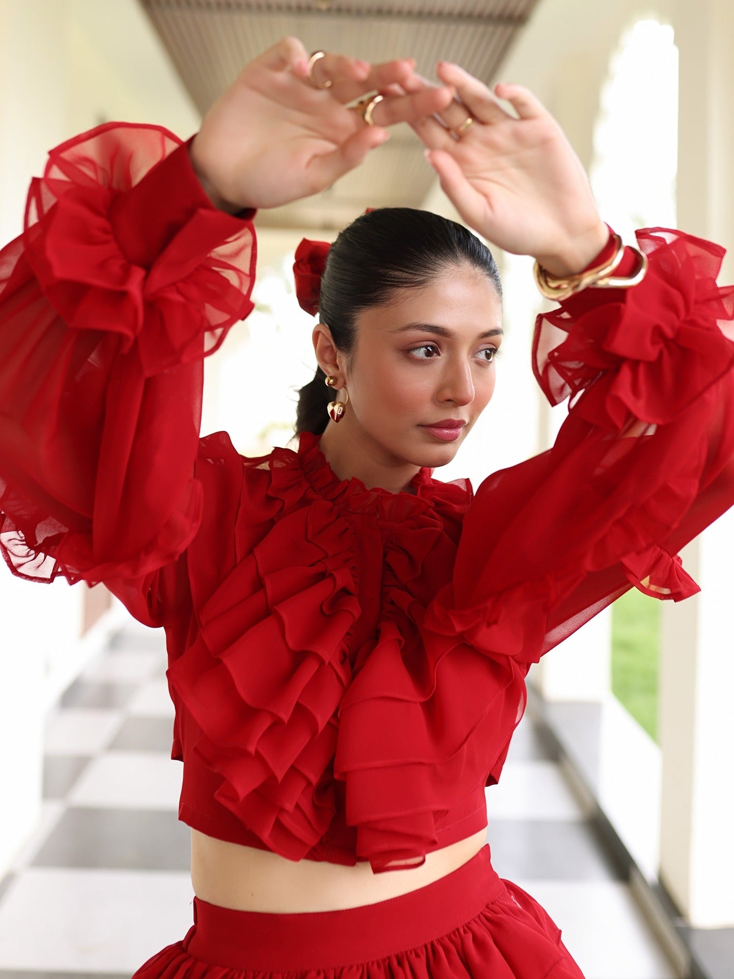 Red Scarlet Co-ord Set