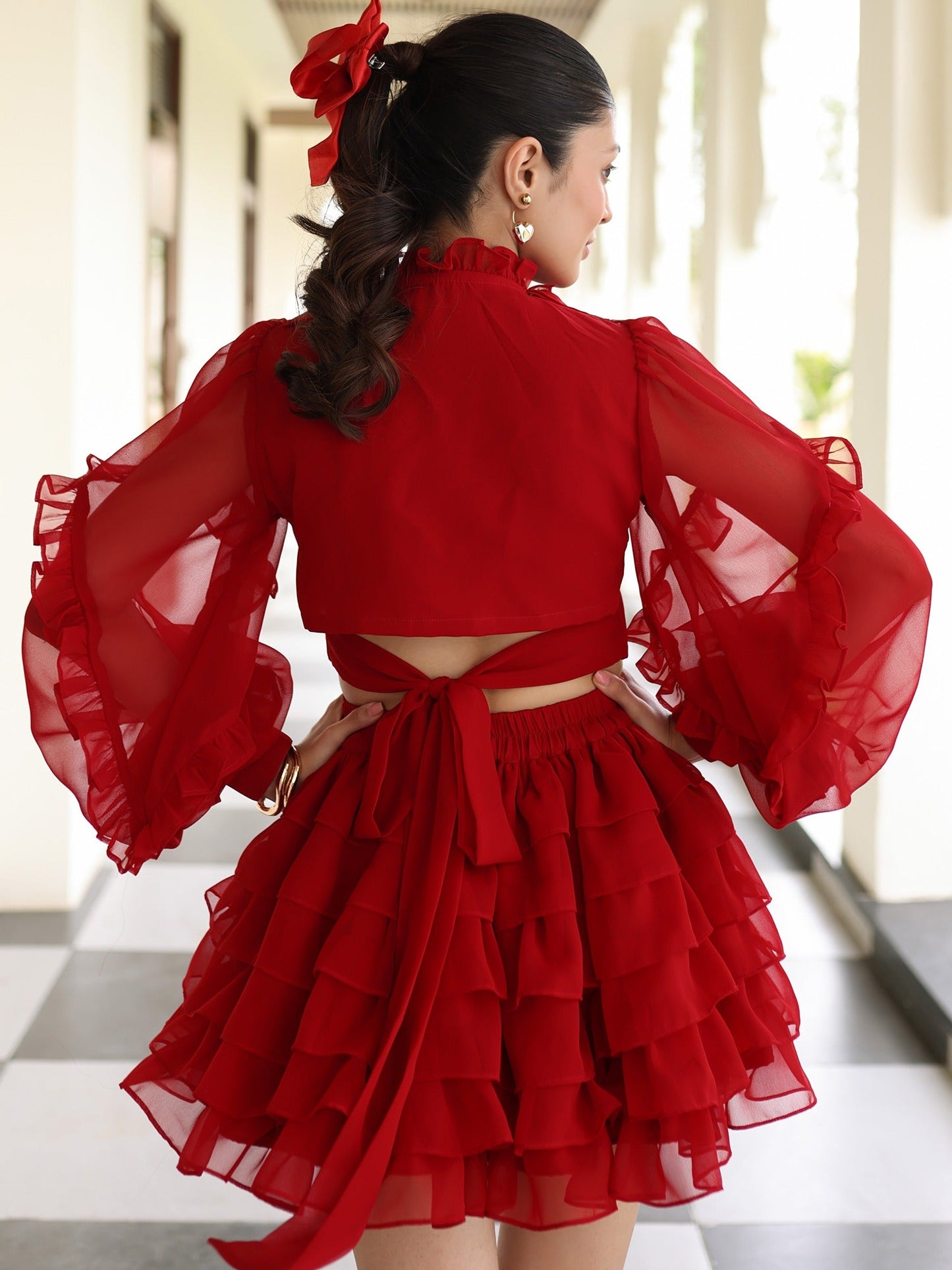 Red Scarlet Co-ord Set