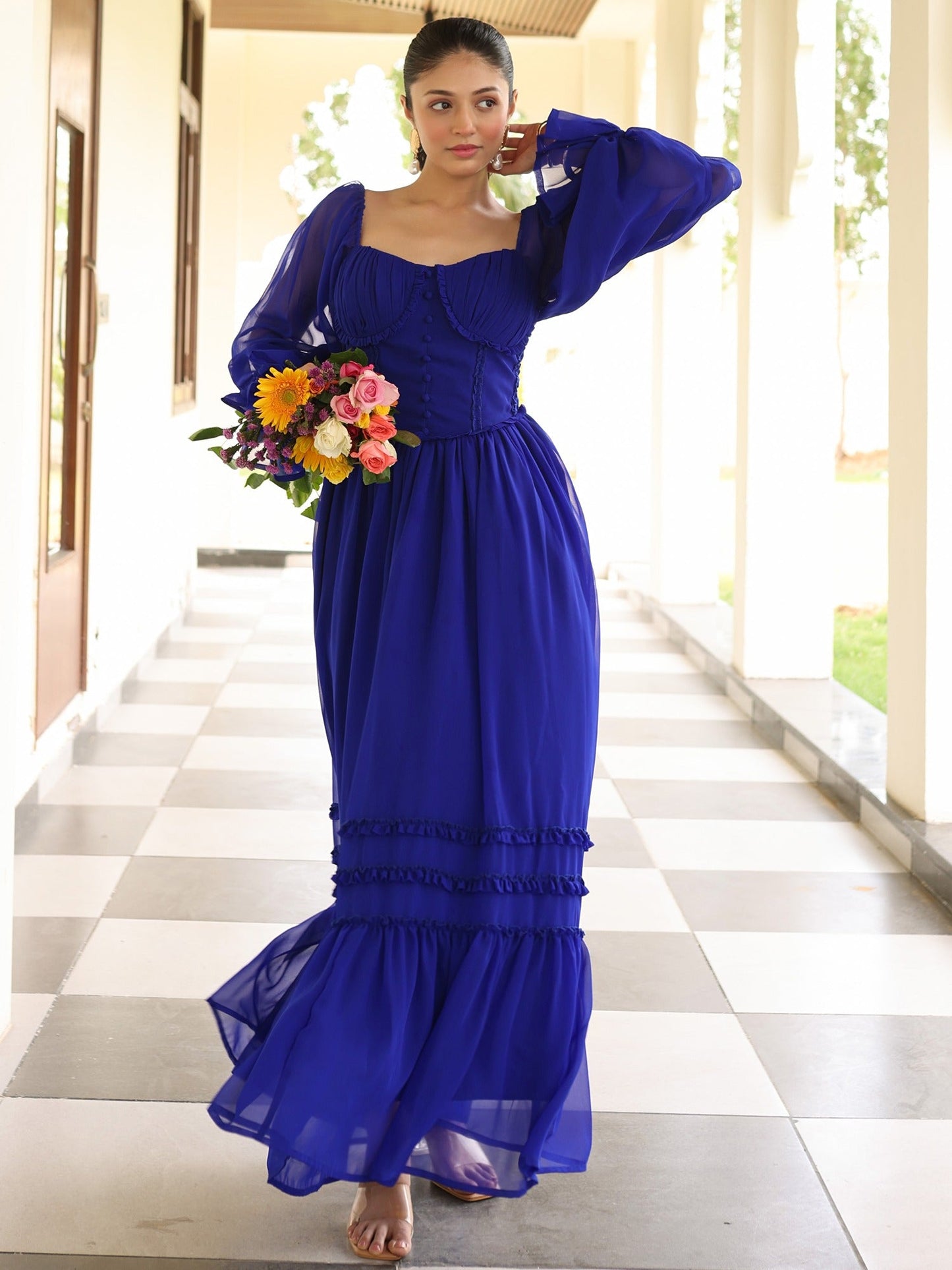 Blooming Blue Dress