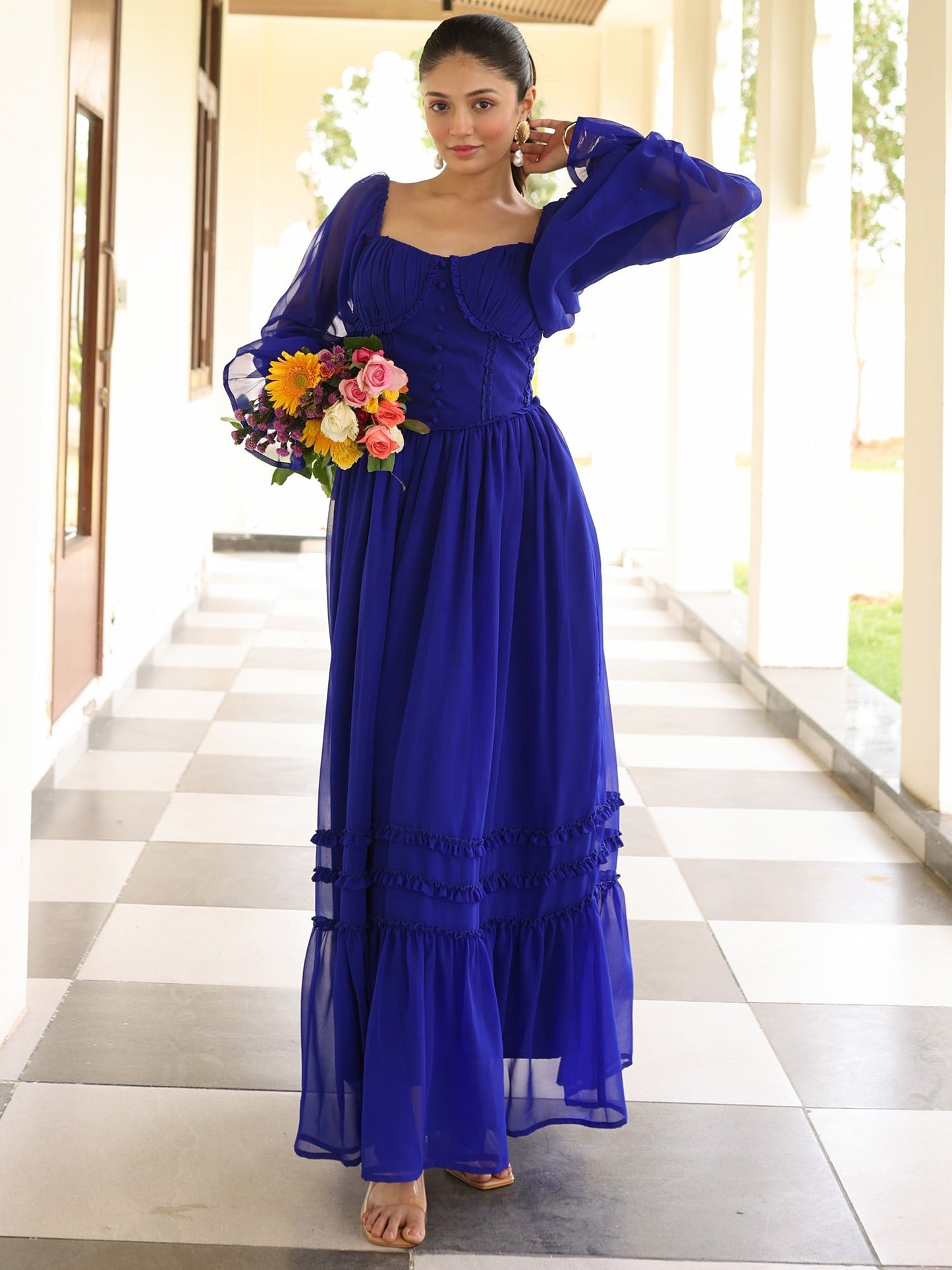 Blooming Blue Dress