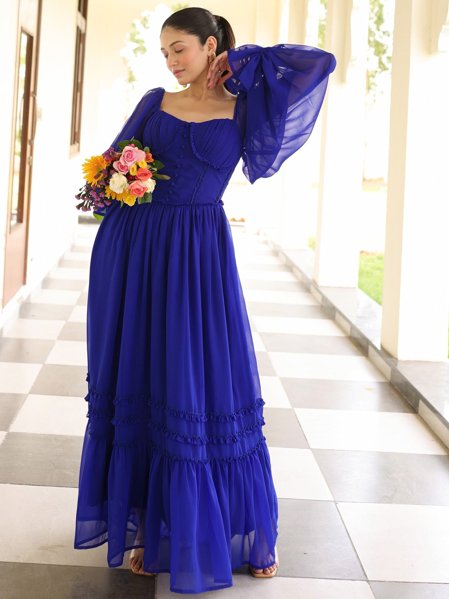 Blooming Blue Dress