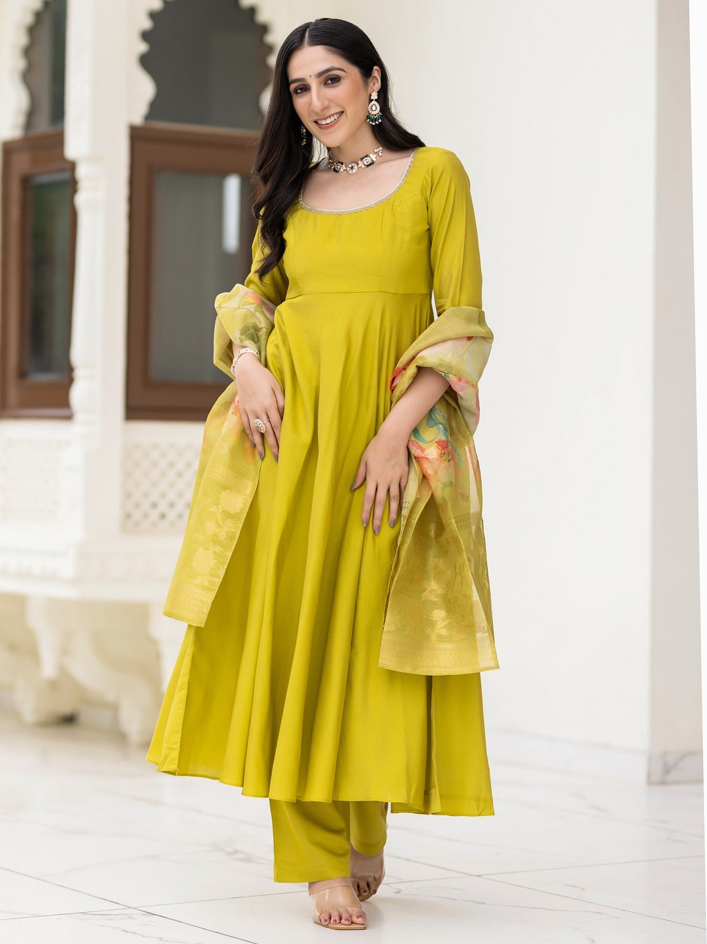Ethnic Green Suit Set