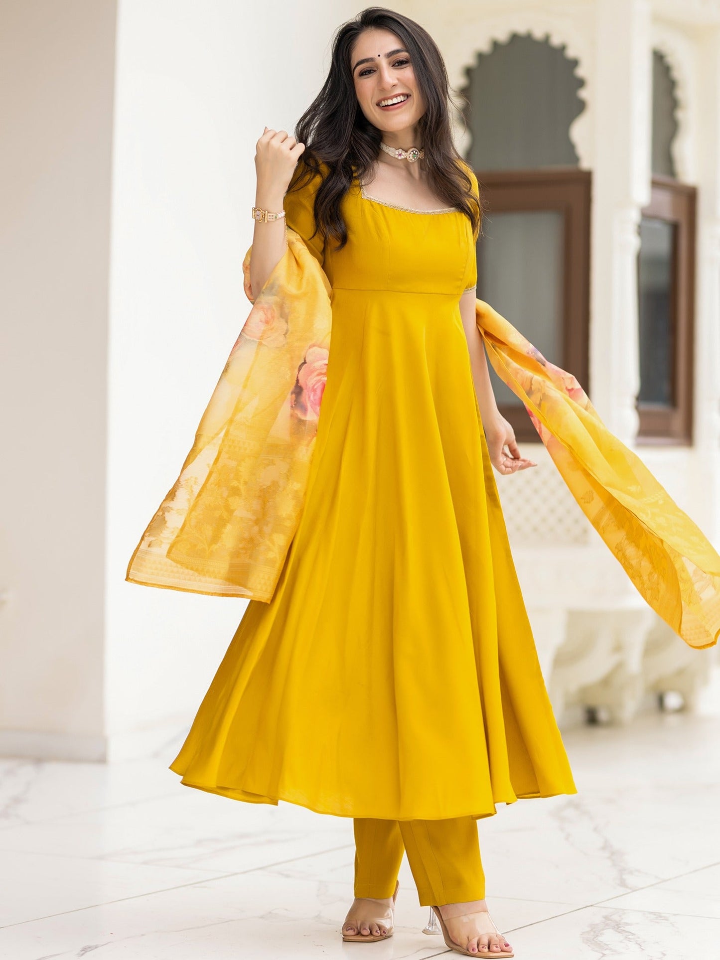 Ethnic Yellow Suit Set