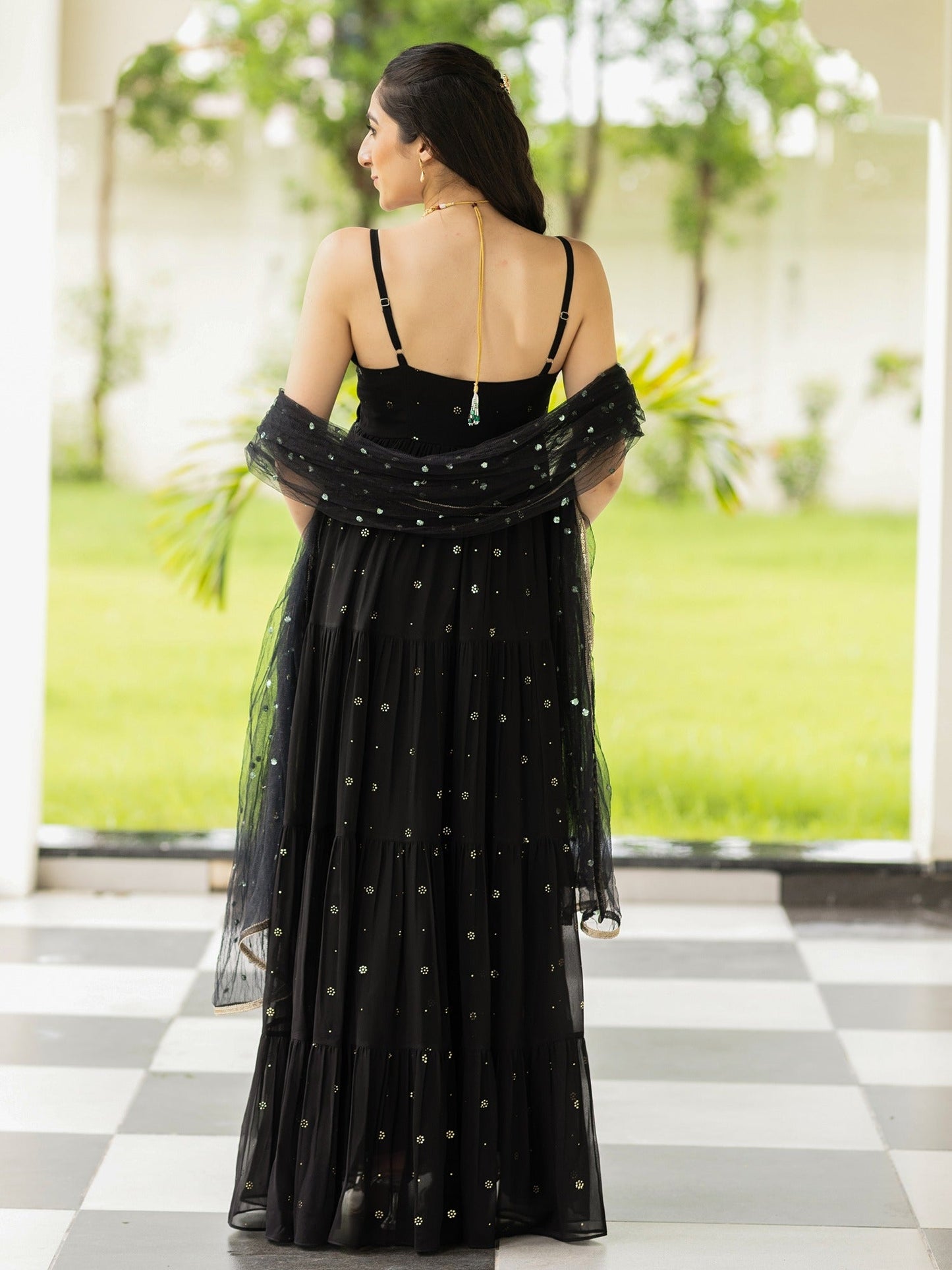 Meher Black Anarkali