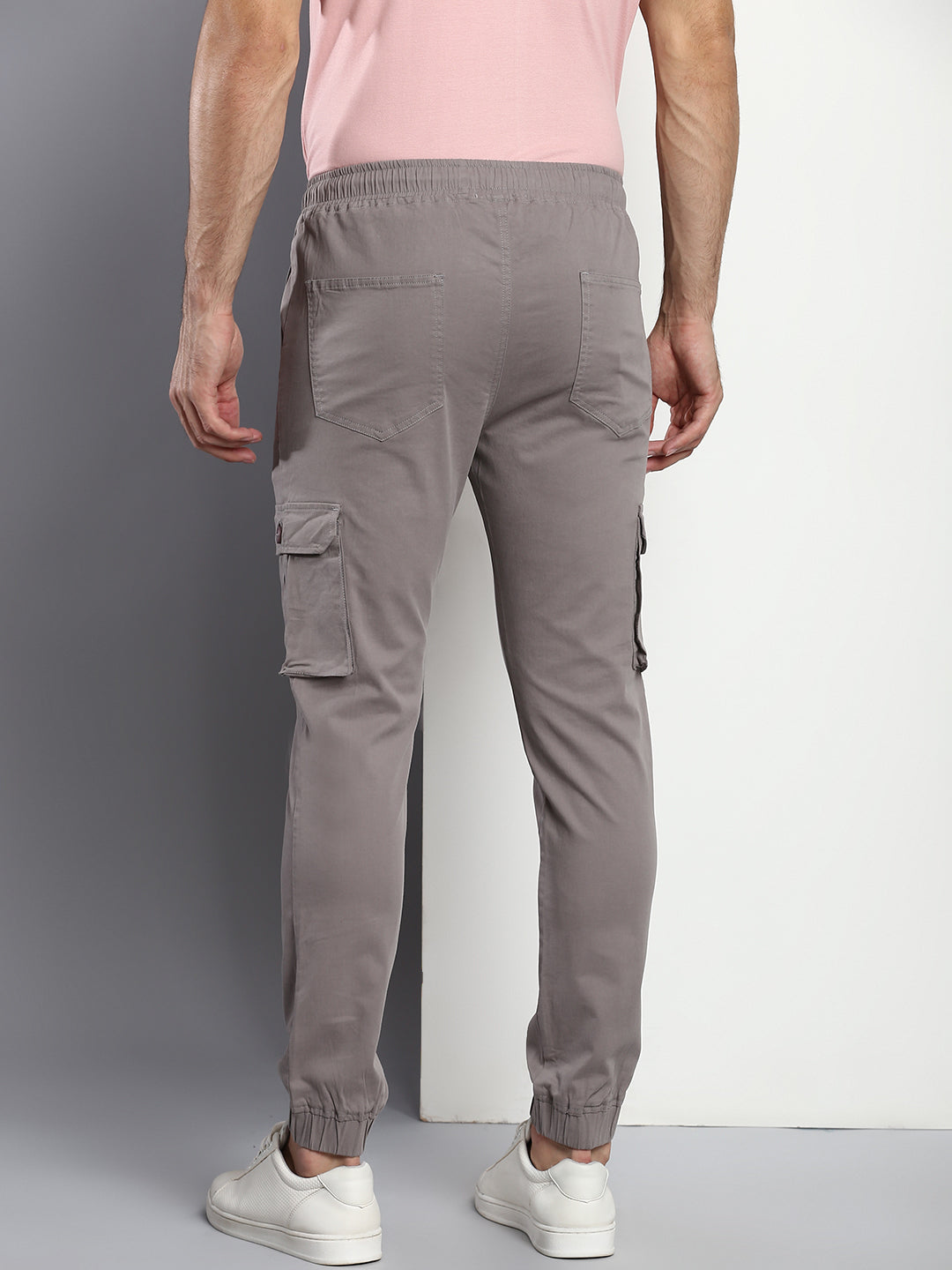 Men's Tapered Fit Cotton Joggers (Graphite Grey)