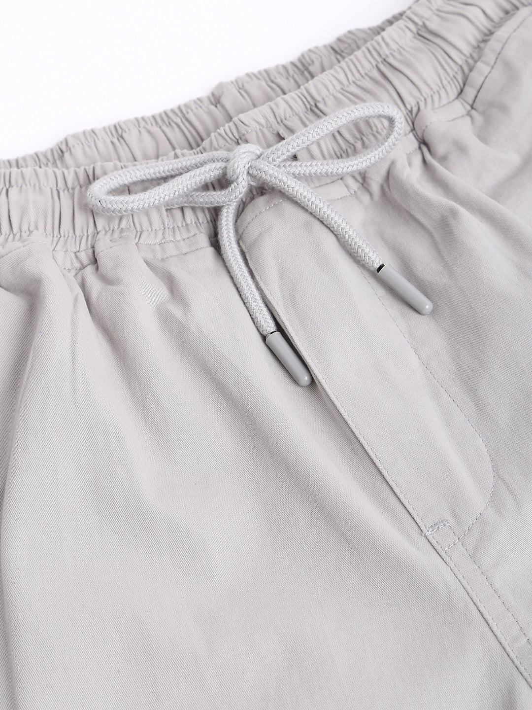 Men's Straight Fit Cotton Joggers (Lightgrey)