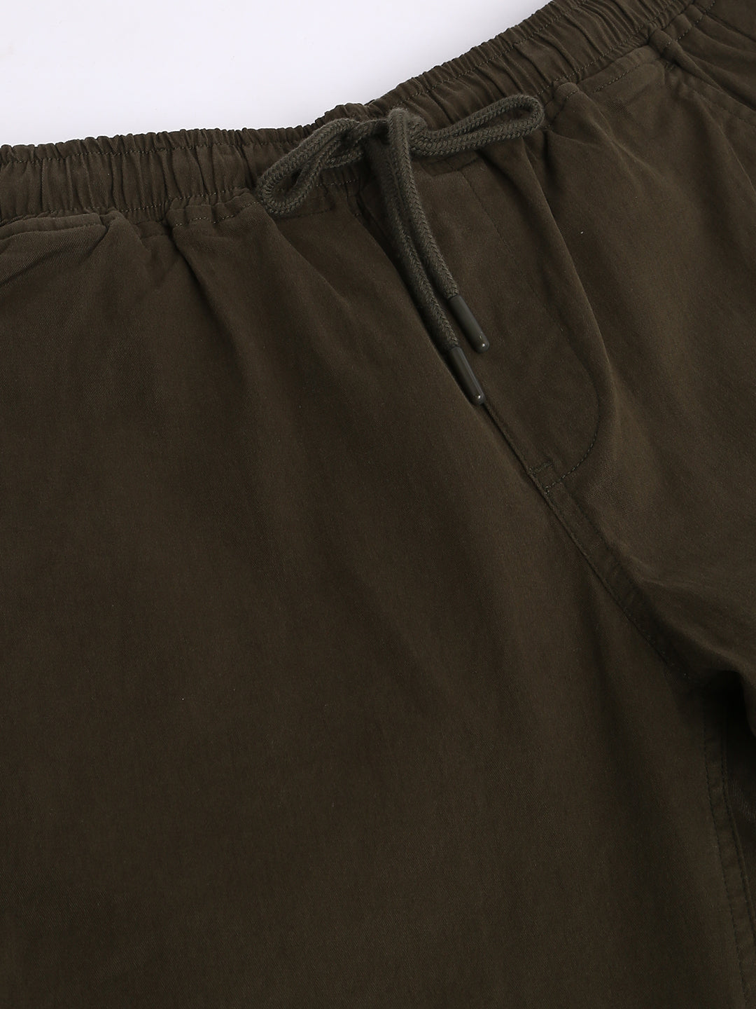 Men's Straight Fit Cotton Joggers (Olive)