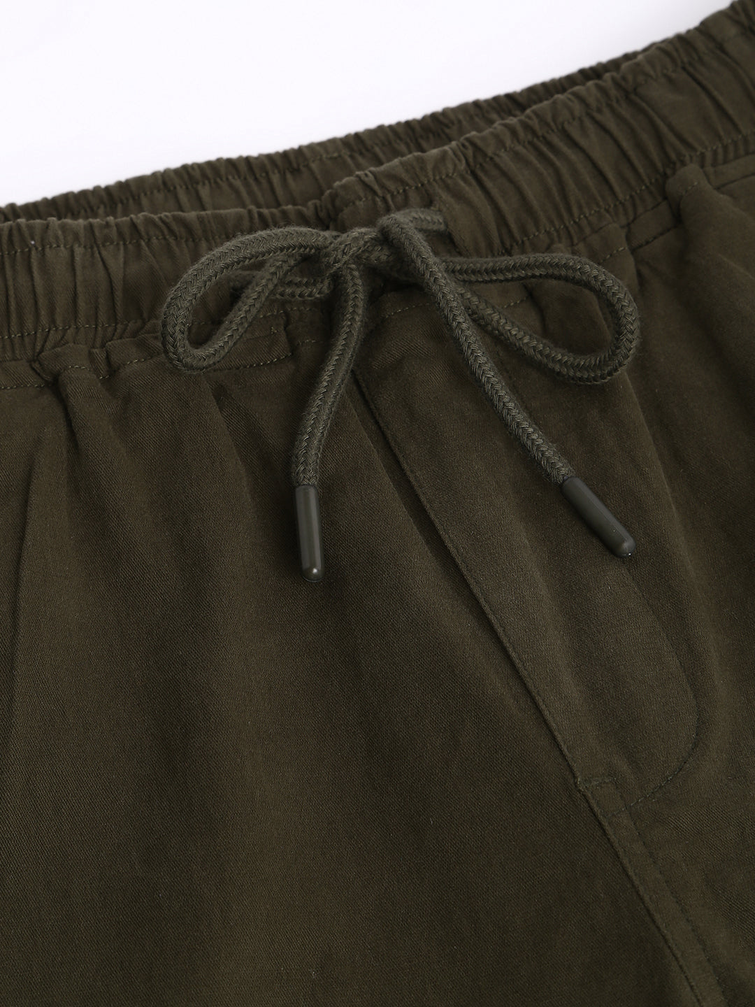 Men's Tapered Fit Cotton Joggers (Olive)