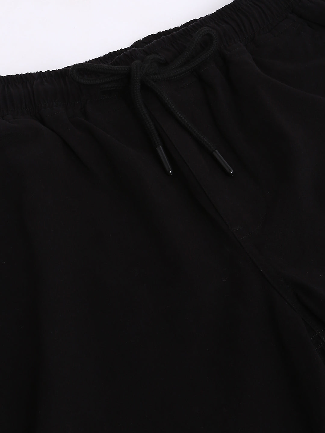 Men's Straight Fit Cotton Joggers (Black)