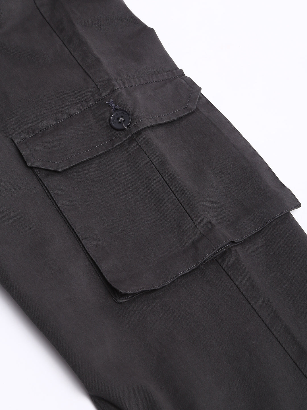 Men's Tapered Fit Cotton Joggers (Charcoal Grey)