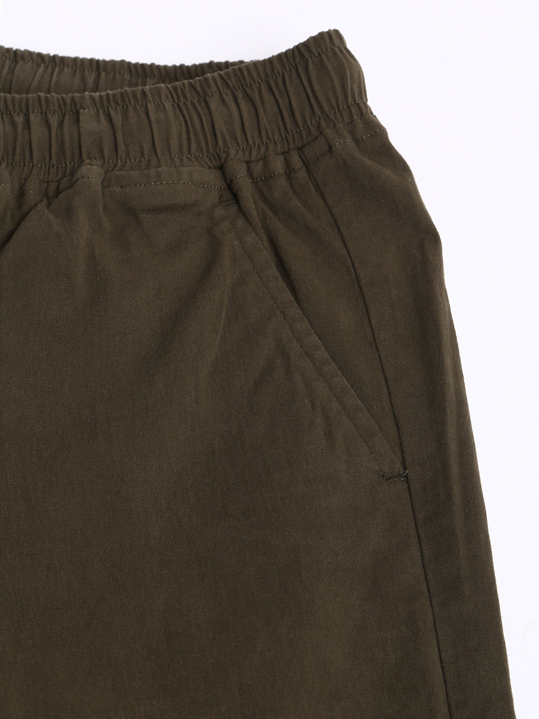 Men's Straight Fit Cotton Joggers (Olive)