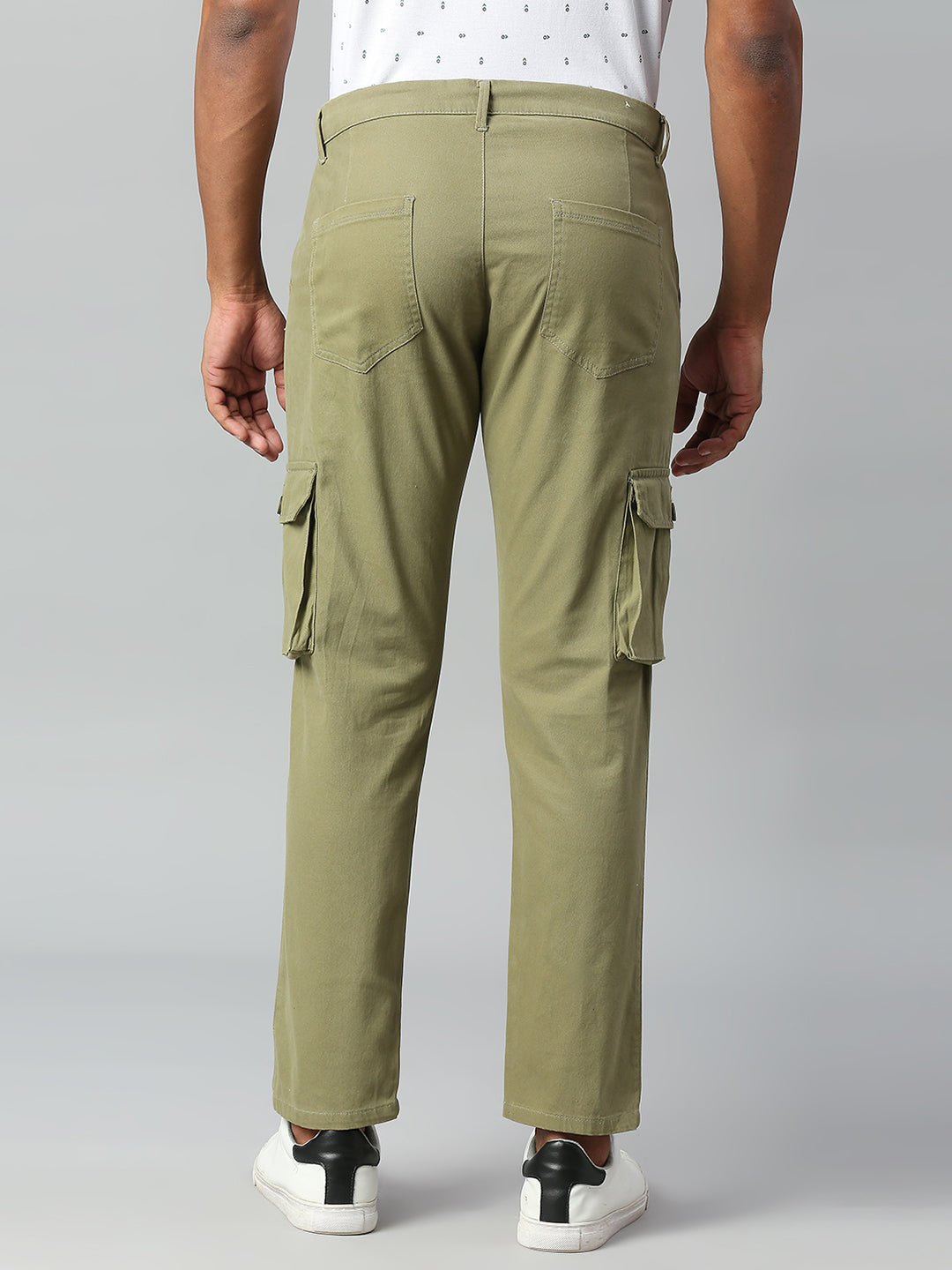 Men's Tapered Fit Cotton Cargo (Light Olive)