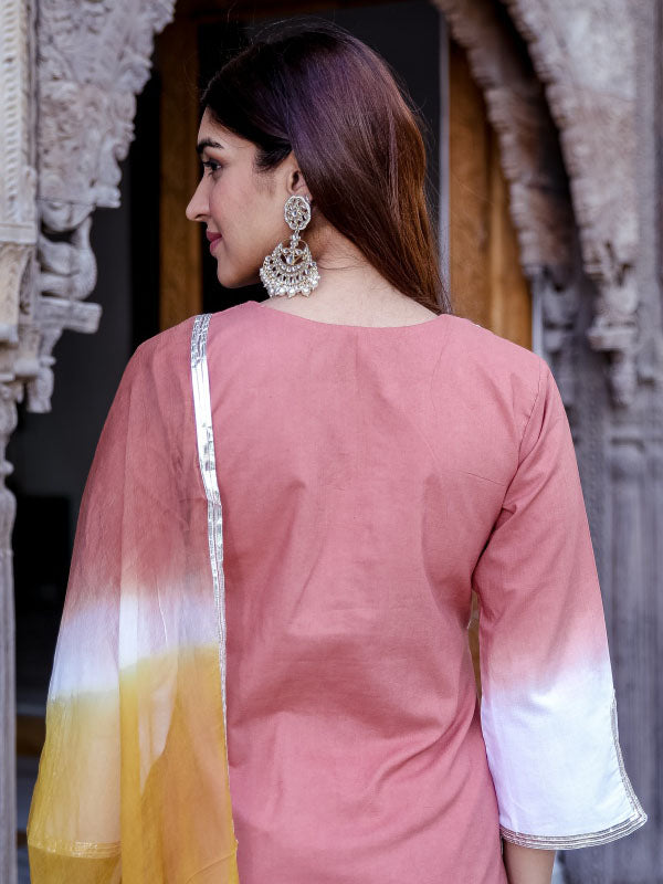 Tie-Dye Kurta Set Without Dupatta