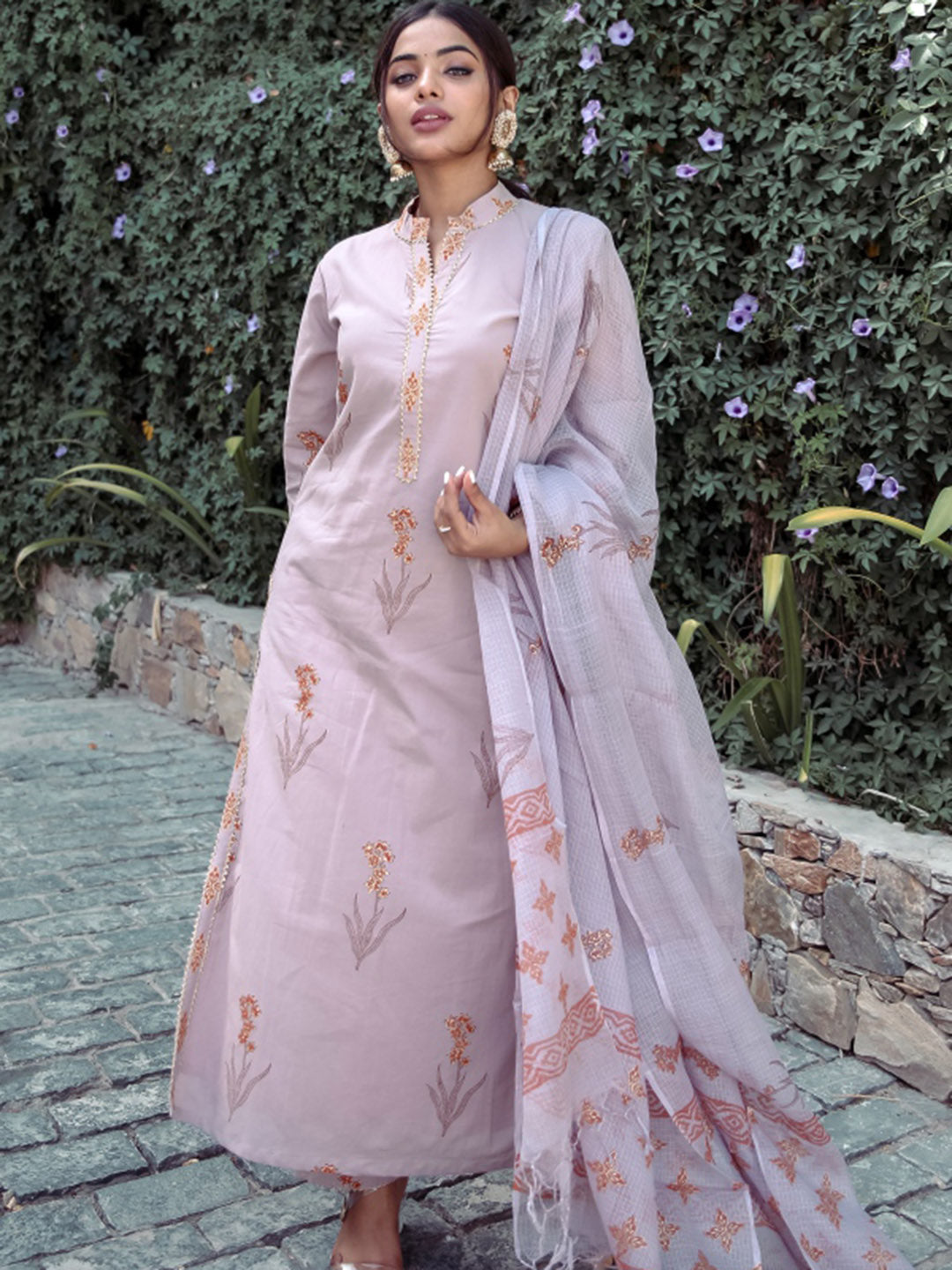 Printed Bagru Kurta Set