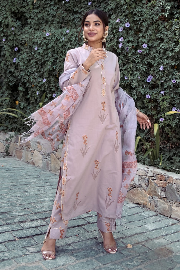 Printed Bagru Kurta Set