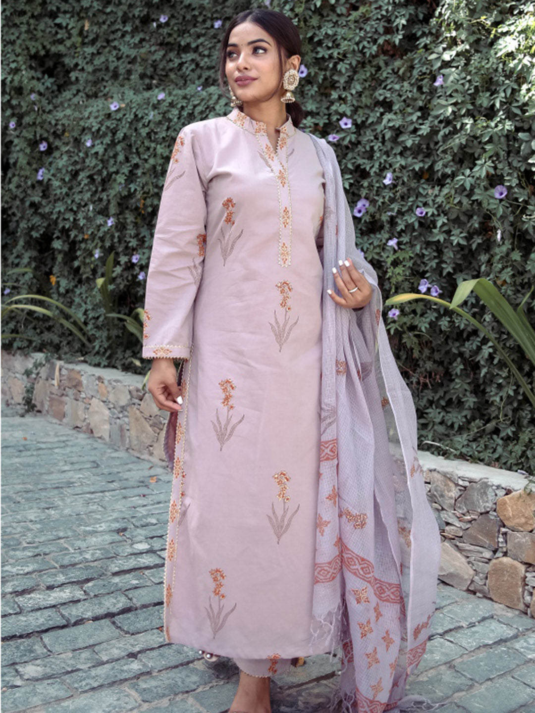 Printed Bagru Kurta Set