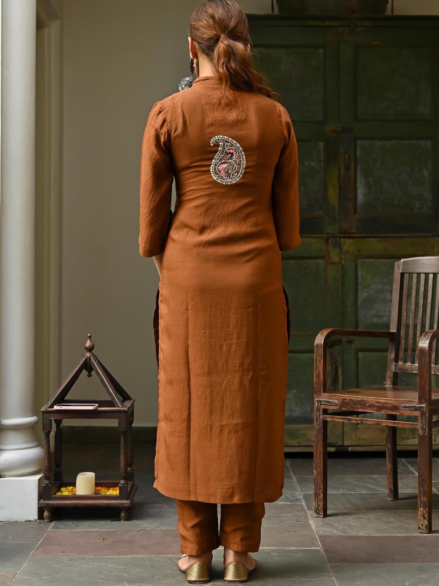 Brown Kurta Set