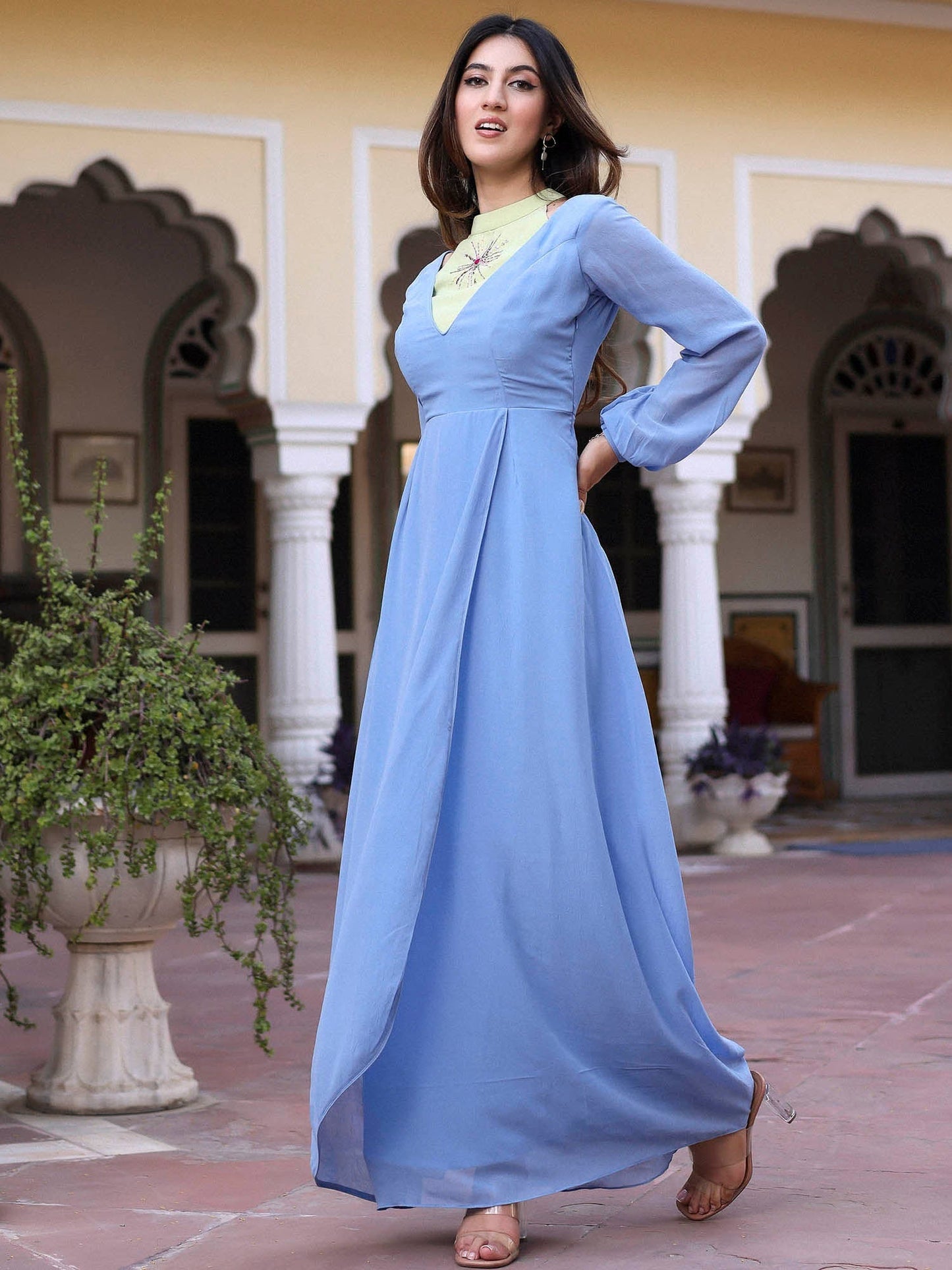 Blue Green Dress