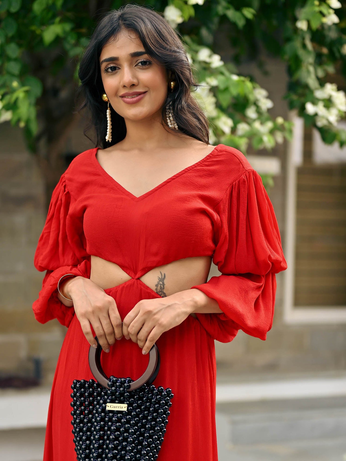 Kristina Red long Dress