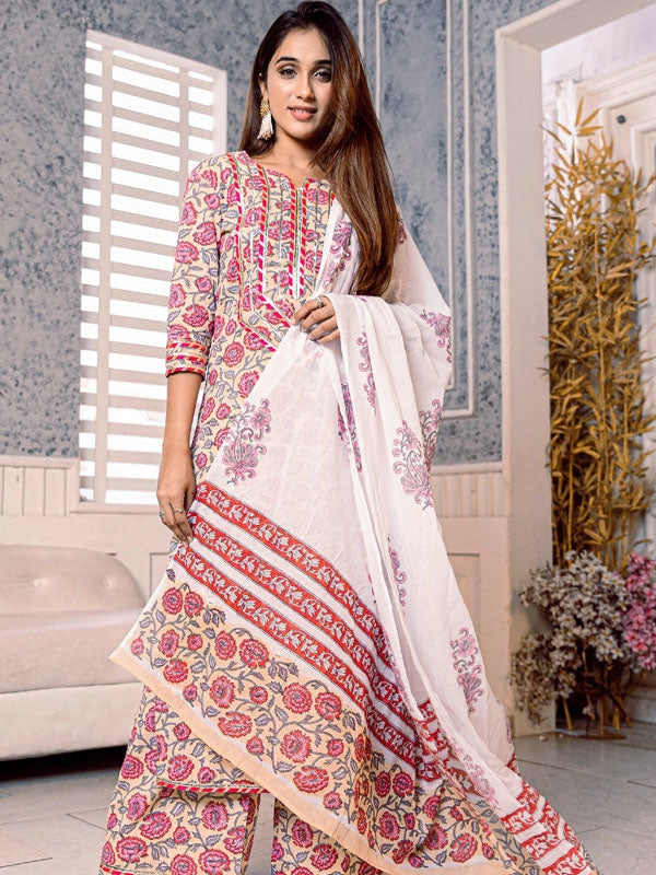 Jaal Handblock Printed Suit Set