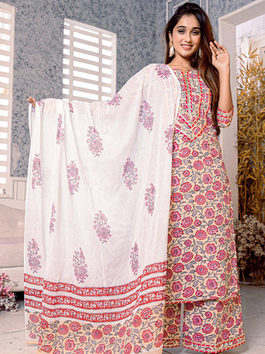 Jaal Handblock Printed Suit Set