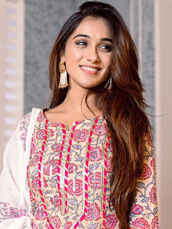 Jaal Handblock Printed Suit Set