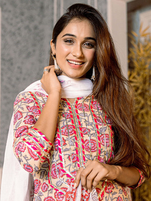 Jaal Handblock Printed Suit Set