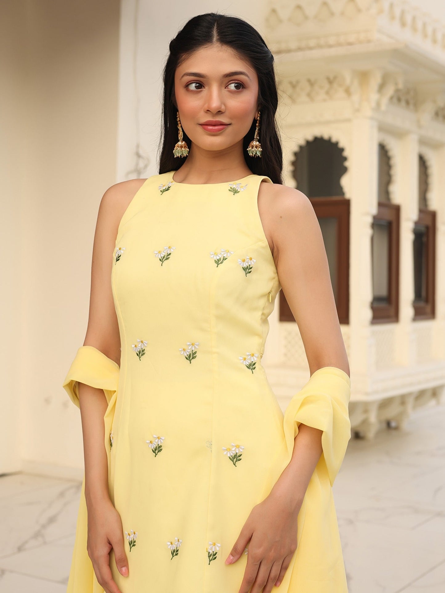 Poo's Iconic Yellow Sharara Set